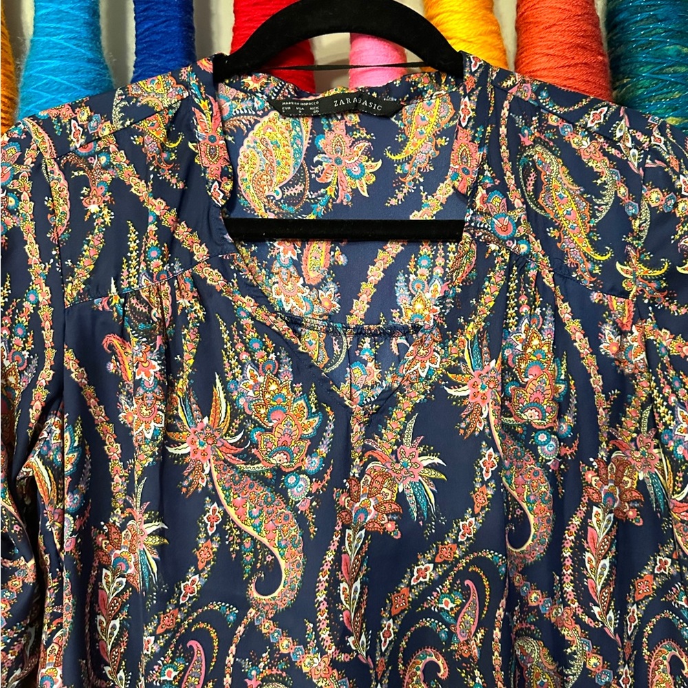 Printed multi color oversized shirt